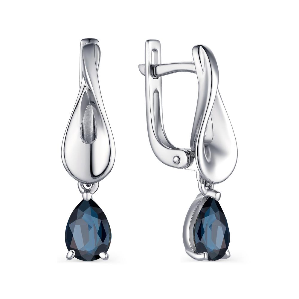 

Серьги из серебра с сапфиром АЛЬКОР 02-1689_00НС-00, 02-1689_00НС-00