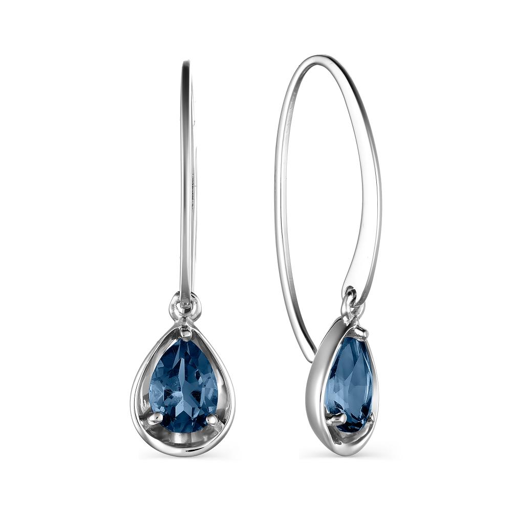 

Серьги из серебра с сапфиром АЛЬКОР 02-1697_00НС-00, 02-1697_00НС-00