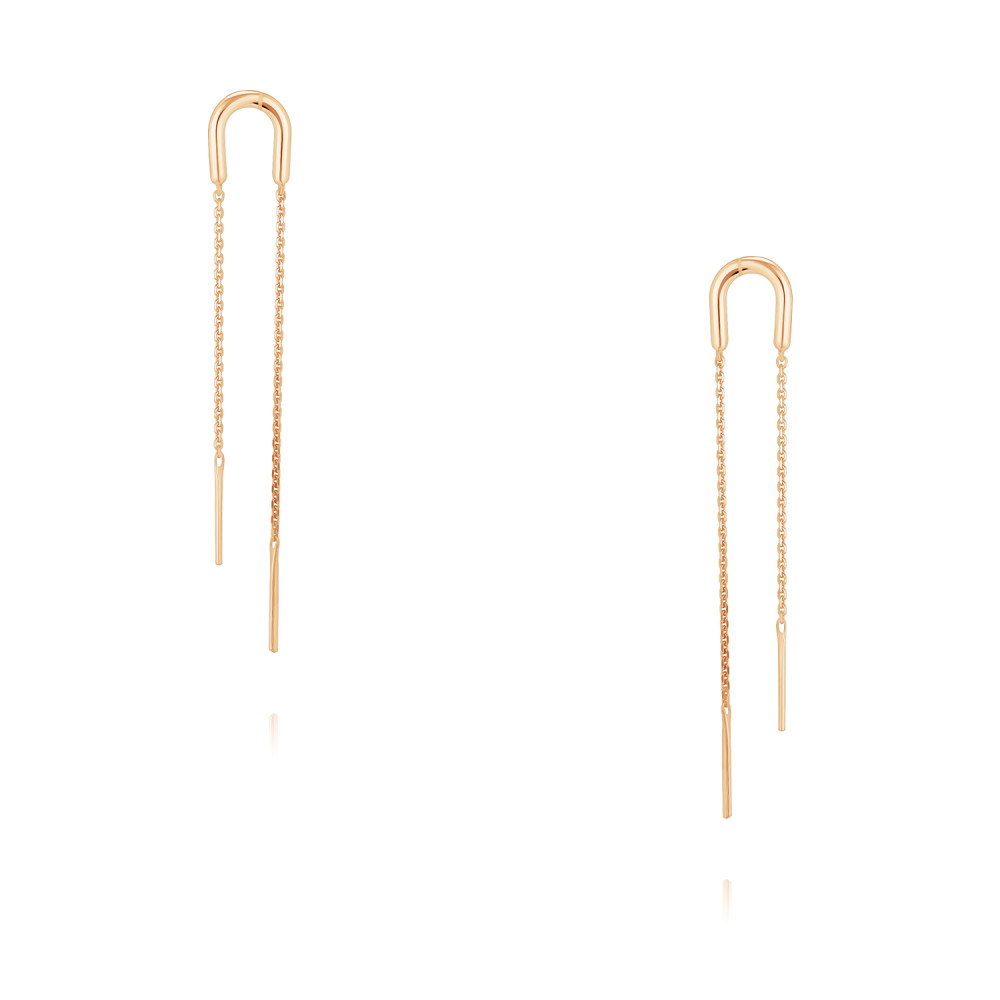 

Серьги продевки из красного золота ADAMAS 21041070/01-А50-01, 21041070/01-А50-01