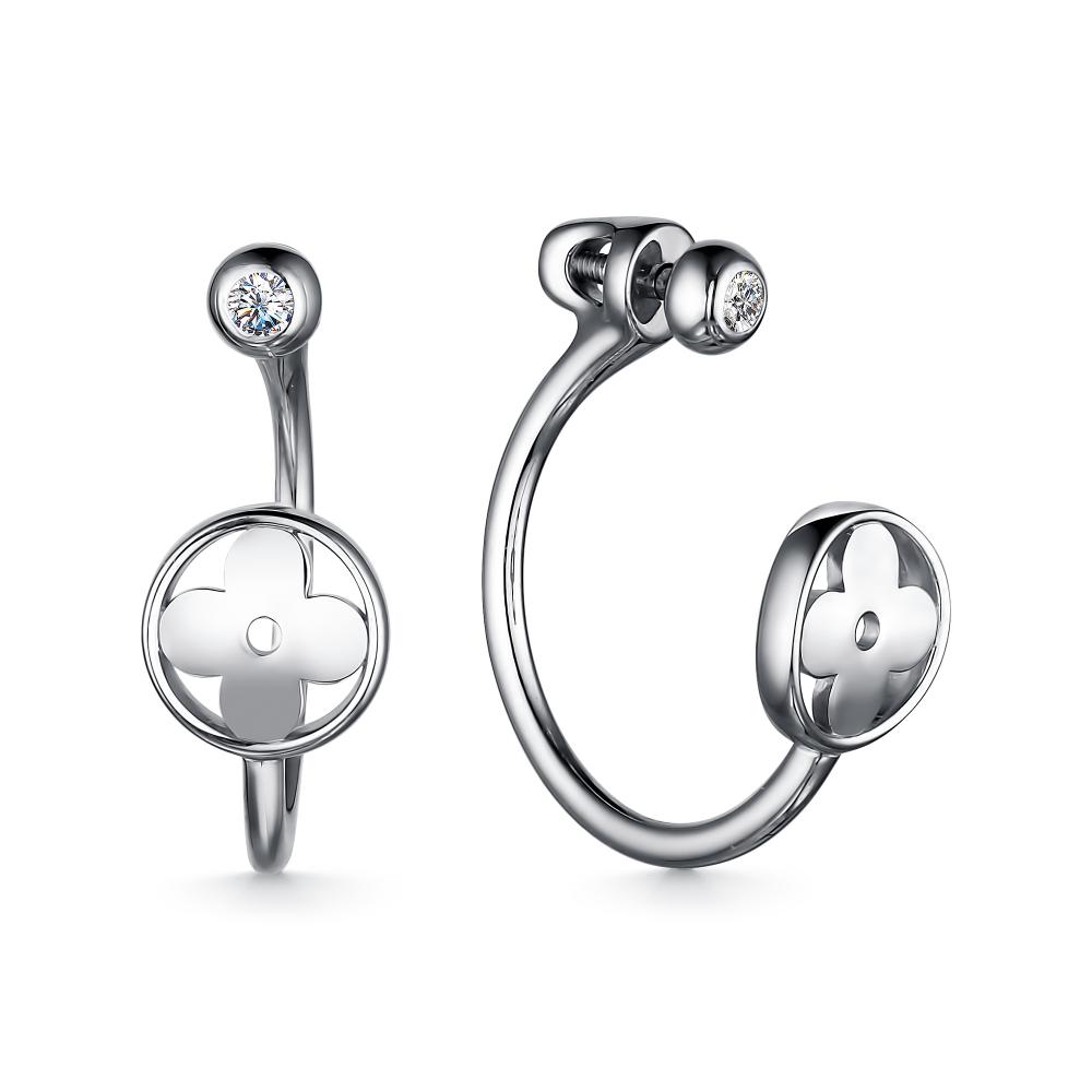 

Серьги из серебра с фианитом АЛЬКОР 02-2671_00КЦ-00, 02-2671_00КЦ-00