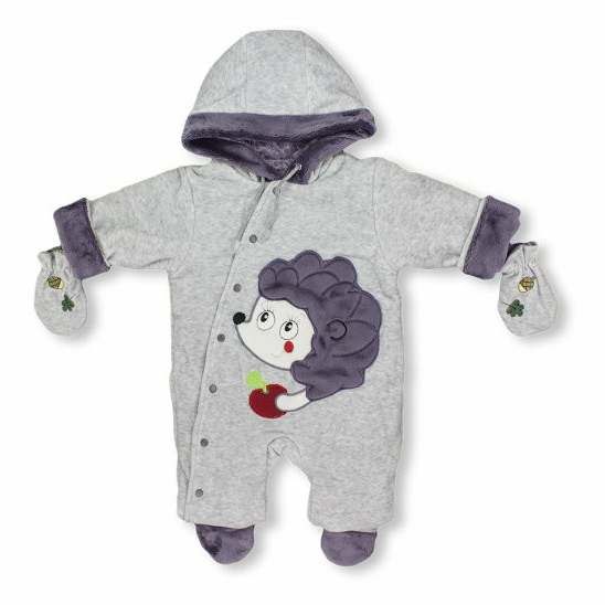 

Комбинезон детский Leo for baby в1176 цв. серый р. 62, в1176