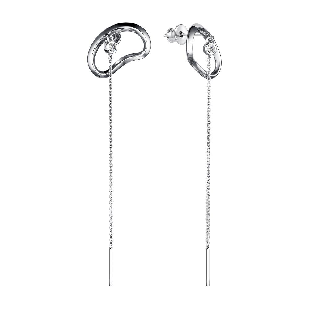 

Серьги из серебра с swarovski АЛЬКОР 02-2687_00СВ-00, 02-2687_00СВ-00