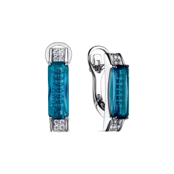 

Серьги из серебра с фианитом, топазом АЛЬКОР 02-2095_ЮСТЛ-00, 02-2095_ЮСТЛ-00