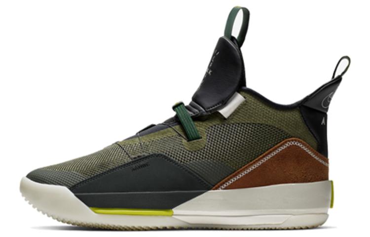 

Кроссовки унисекс Jordan Travis Scott x Air Jordan 33 NRG Olive хаки 43 EU, Travis Scott x Air Jordan 33 NRG Olive