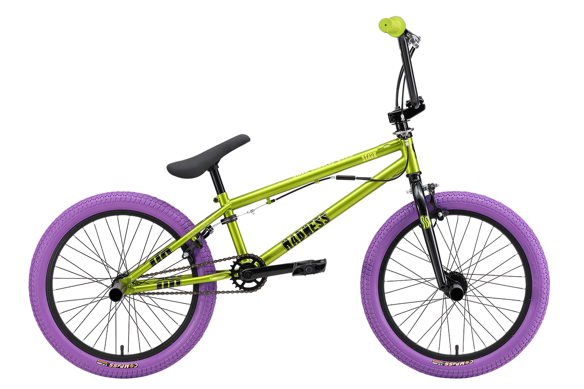 

Велосипед Stark'24 Madness BMX 3, Зеленый;фиолетовый, Madness