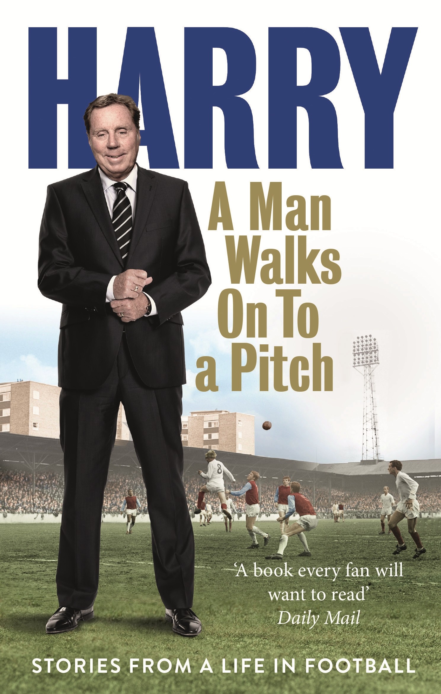 

A Man Walks On to a Pitch