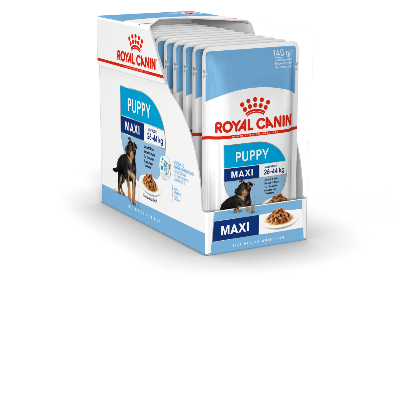 фото Влажный корм для щенков royal canin maxi puppy, для крупных пород, мясо, 10шт по 140г