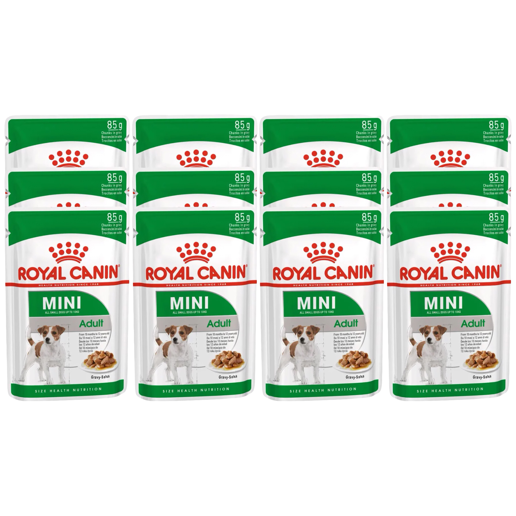 Влажный корм для собак Royal Canin Mini Adult, для малых пород, в соусе 12шт по 85 г