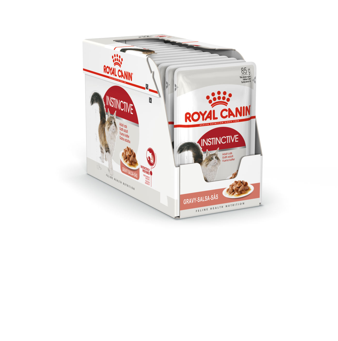 фото Влажный корм для кошек royal canin instinctive, мясо, 24шт по 85г