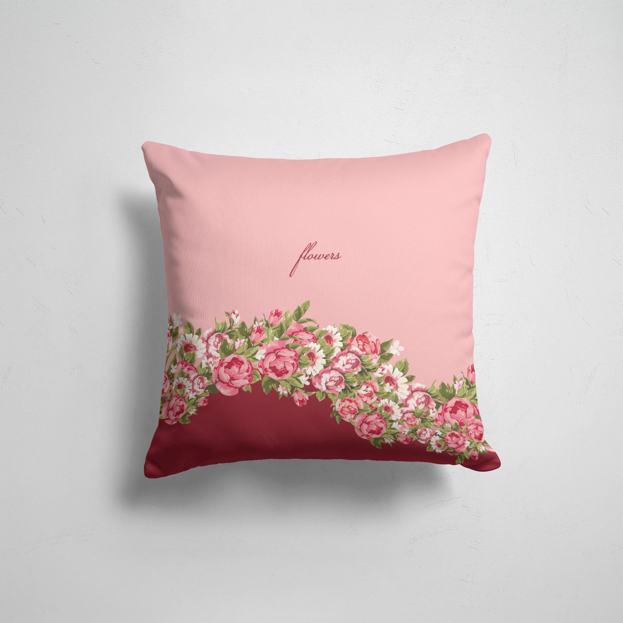 

Подушка декоративная 45х45см Тренды Цветы Flowers, Разноцветный