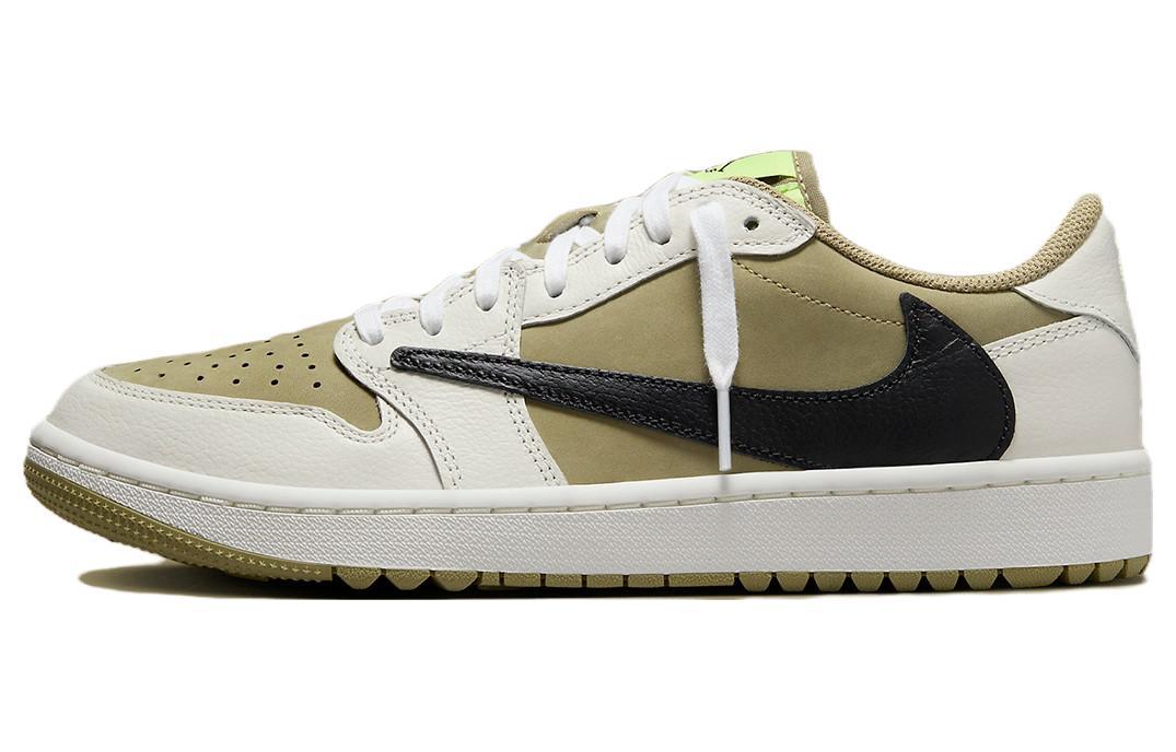 

Кеды унисекс Jordan Travis Scott x Air Jordan 1 Low Golf 6.0 бежевые 42.5 EU, Бежевый, Travis Scott x Air Jordan 1 Low Golf 6.0