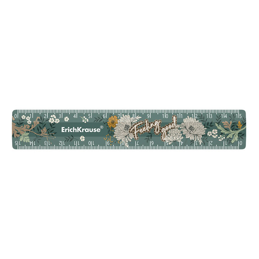 

Линейка ErichKrause Natural Life 15 см, Прозрачный