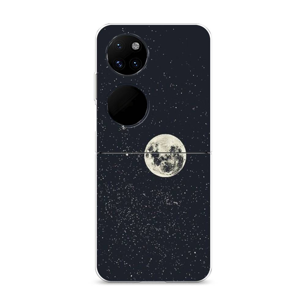 

Чехол на Huawei P50 Pocket "Полнолуние", Красный, 6107450-2