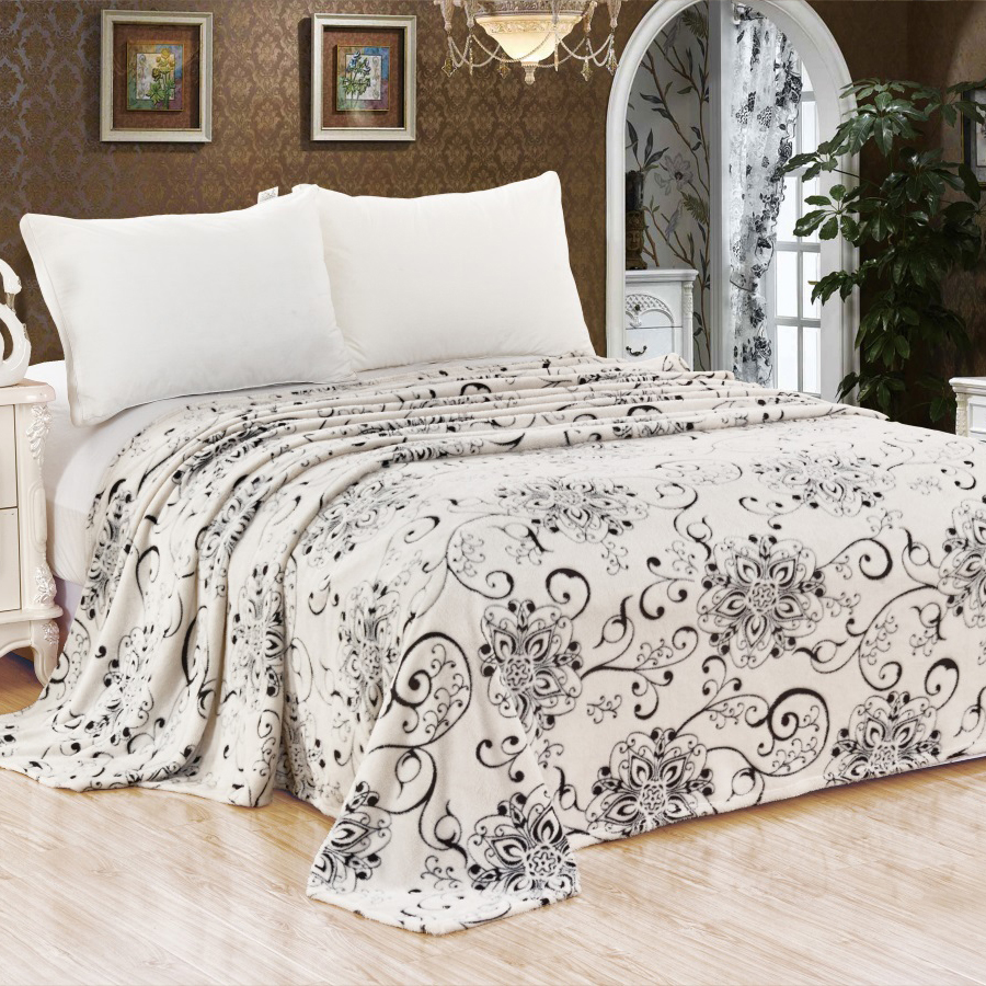 

Плед Cleo Bamboo 200х220 пушистый с узором, Bamboo LA