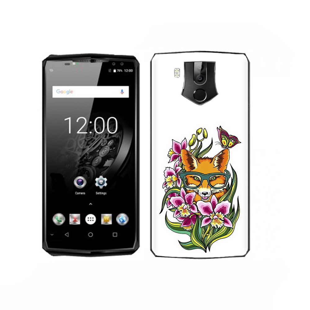 

Чехол MyPads Tocco для Oukitel K10 Лиса в цветах, Прозрачный, Tocco