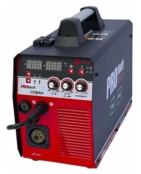 Сварочный аппарат Edon PROtech 210plus инверторный полуавтомат, MIG/MAG/MMA, сварка электр