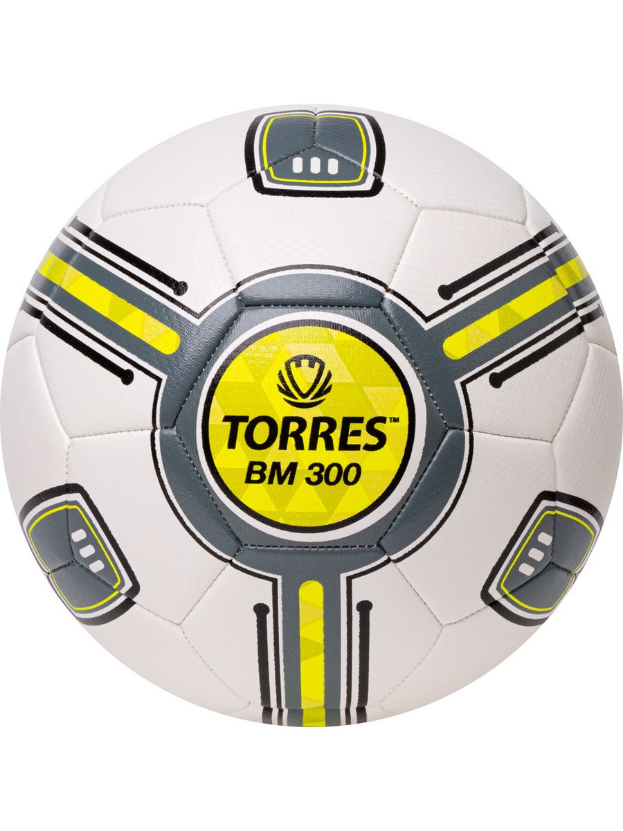 Мяч футбольный TORRES BM 300 р. 5 бело-серо-желтый