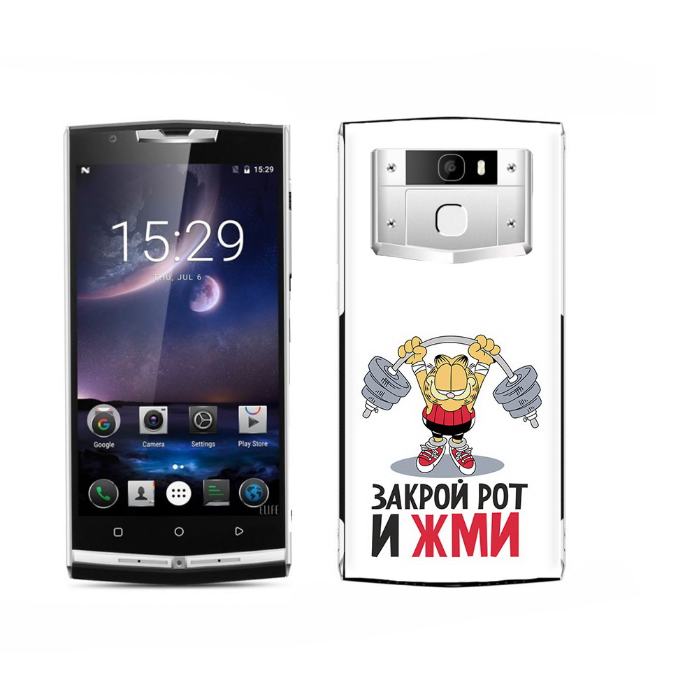 

Чехол MyPads Tocco для Oukitel K15 Plus Закрой рот и жми, Прозрачный, Tocco