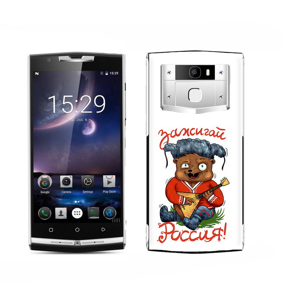 

Чехол MyPads Tocco для Oukitel K15 Plus Зажигай Россия, Прозрачный, Tocco