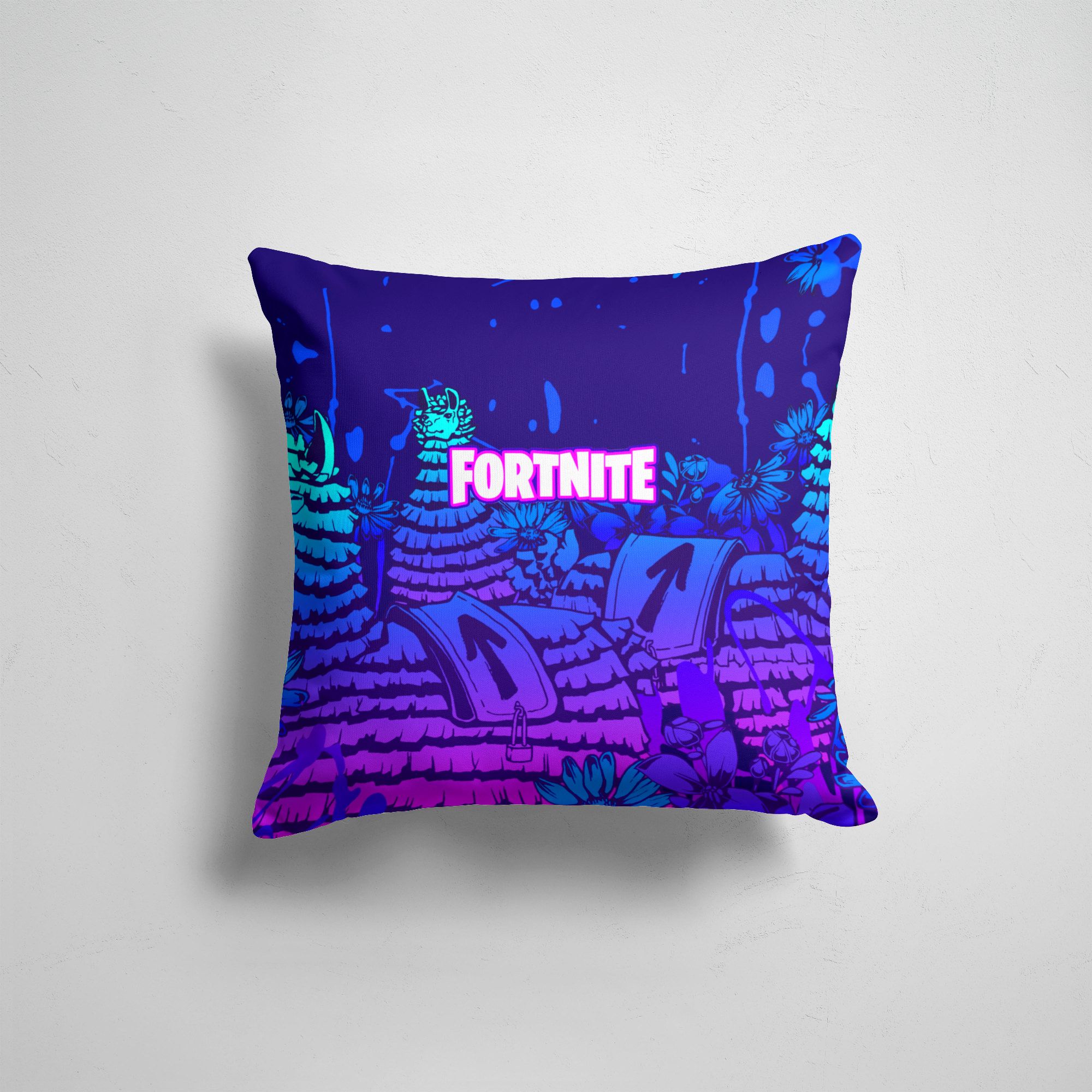 

Подушка декоративная 45х45см Геймерам Fortnite 11 Loading Screen, Разноцветный