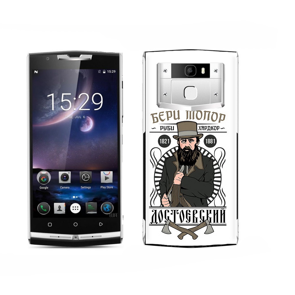 

Чехол MyPads Tocco для Oukitel K15 Plus Достоевский, Прозрачный, Tocco