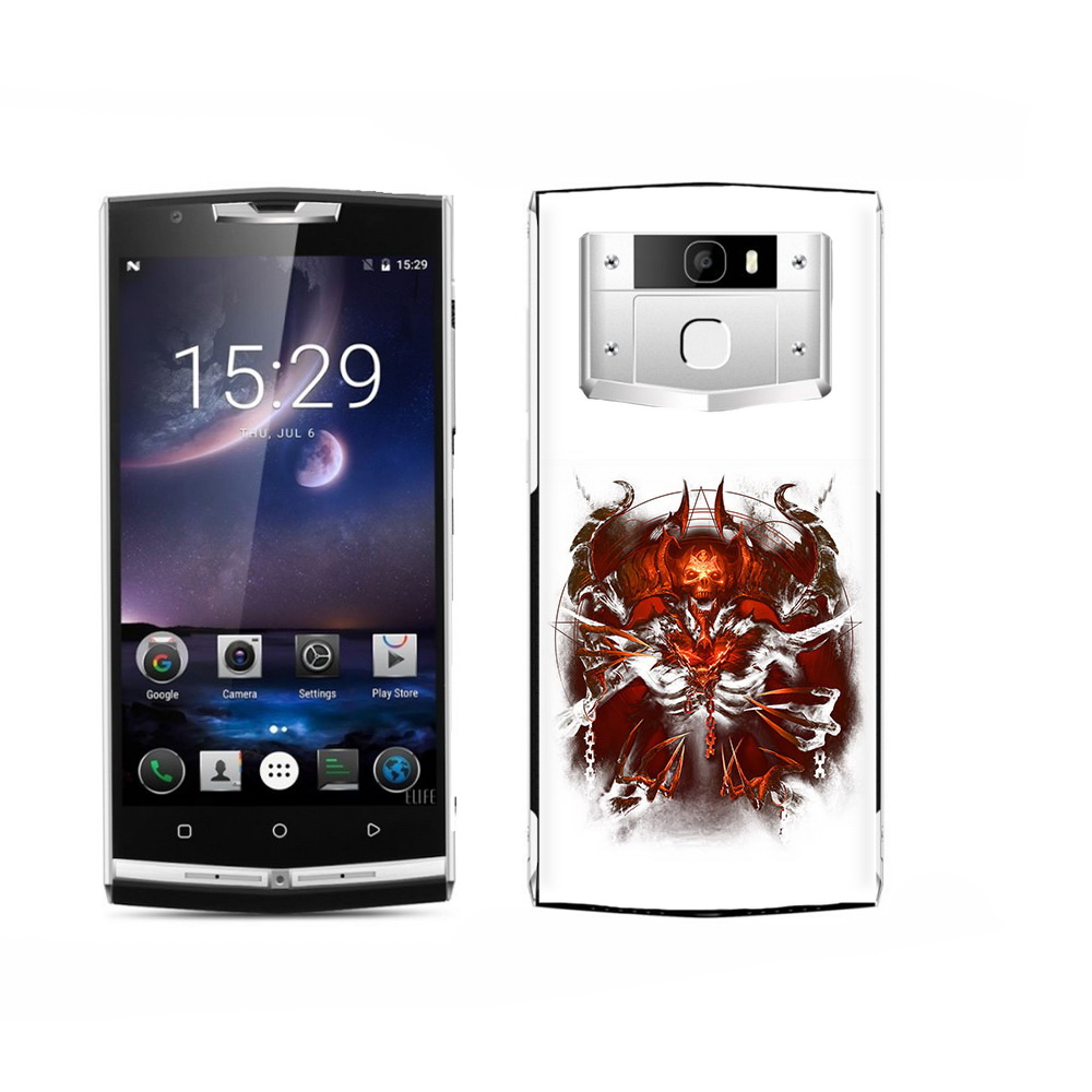 

Чехол MyPads Tocco для Oukitel K15 Plus яркий демон, Прозрачный, Tocco