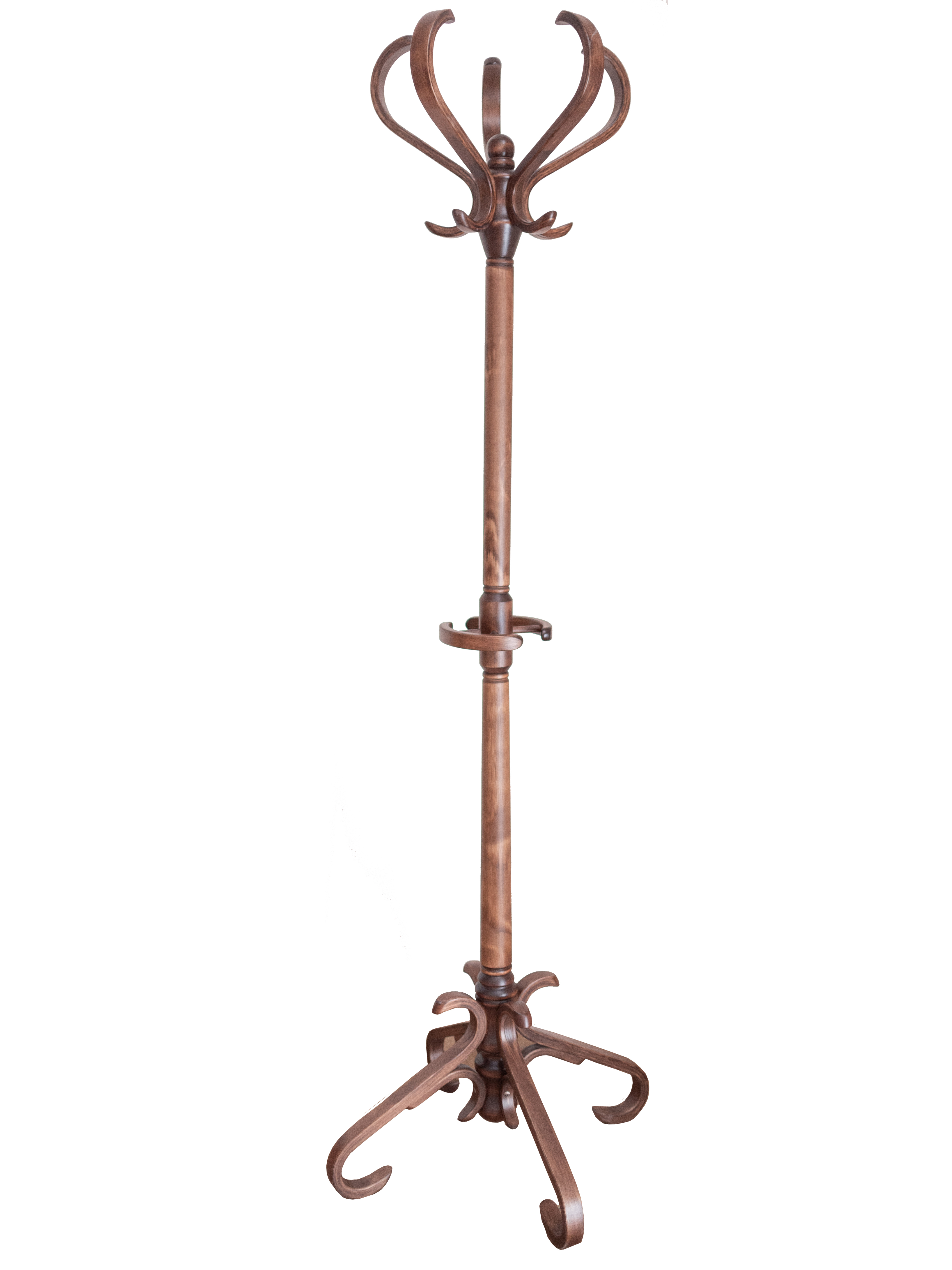 Вешалка напольная Мебелик В 10Н средне-коричневый