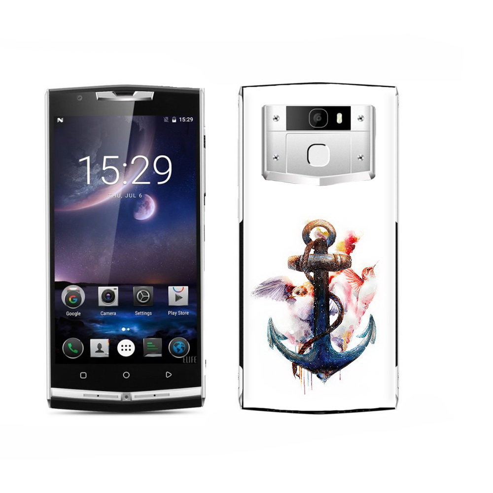

Чехол MyPads Tocco для Oukitel K15 Plus якорь с птицами, Прозрачный, Tocco