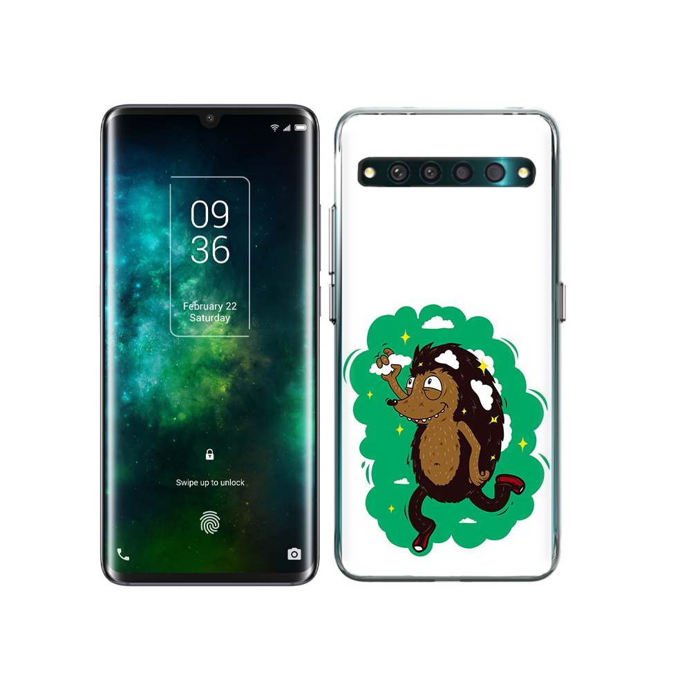 

Чехол MyPads Tocco для TCL 10 Pro Ежик в облаках, Прозрачный, Tocco