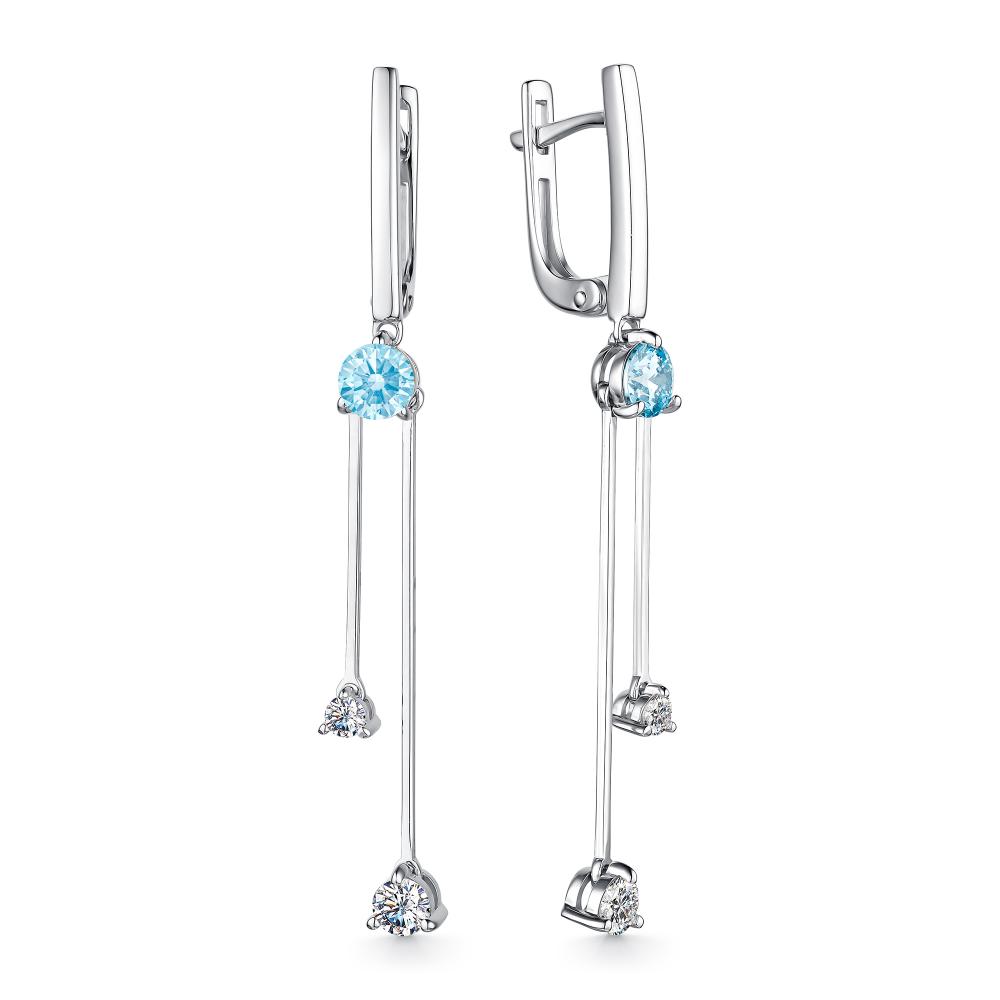 

Серьги из серебра с swarovski АЛЬКОР 02-2472_СВ61-00, 02-2472_СВ61-00