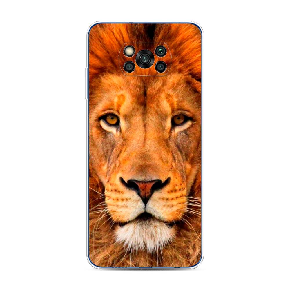 

Чехол на Poco X3/Poco X3 Pro "Благородный лев", Оранжевый, 39250-1