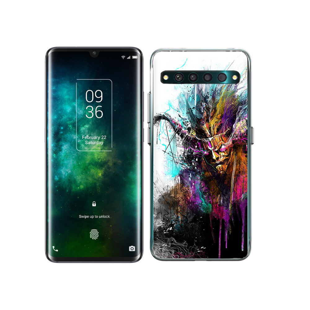 

Чехол MyPads Tocco для TCL 10 Pro яркий дьявол, Прозрачный, Tocco