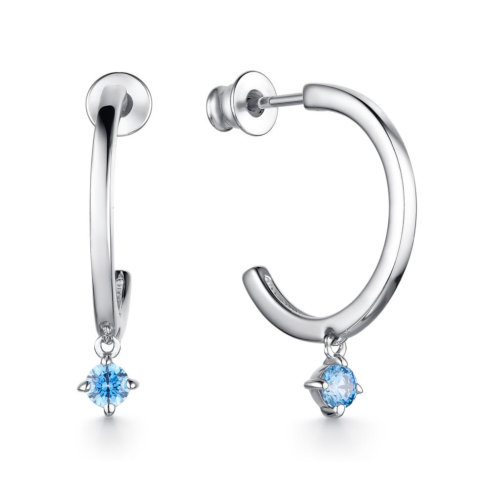 

Серьги из серебра с swarovski АЛЬКОР 02-2474_СВ10-00, 02-2474_СВ10-00
