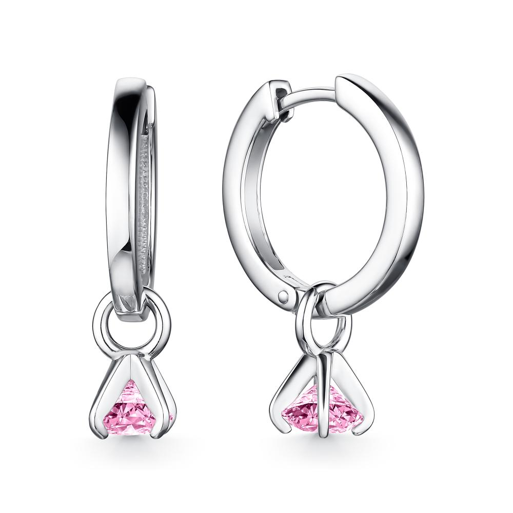 

Серьги из серебра с swarovski АЛЬКОР 02-2534_0СВ6-00, 02-2534_0СВ6-00