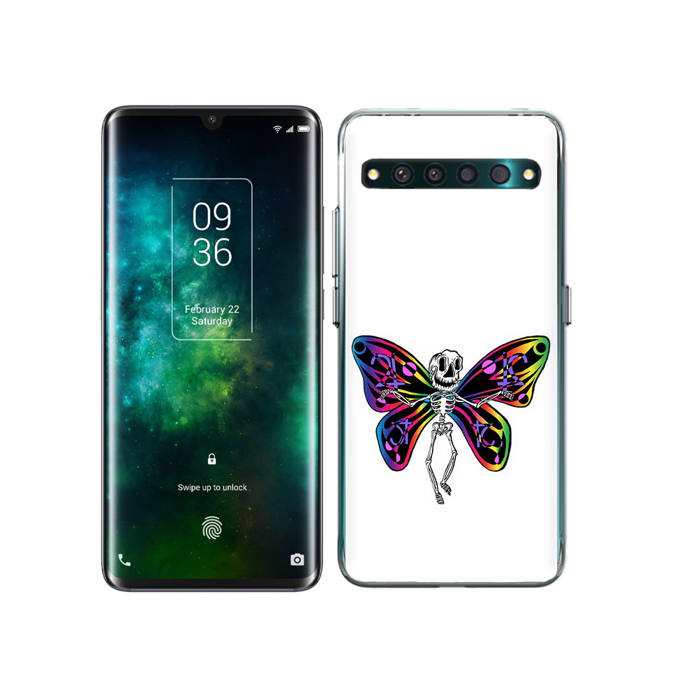 

Чехол MyPads Tocco для TCL 10 Pro эффект бабочки, Прозрачный, Tocco