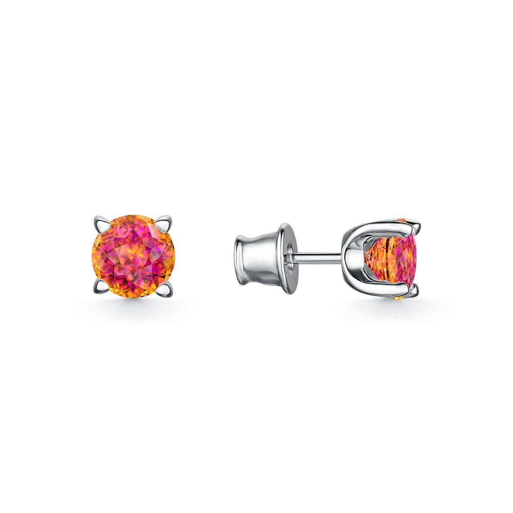 

Серьги-пусеты из серебра с swarovski АЛЬКОР 02-2627_0СВ8-00, 02-2627_0СВ8-00