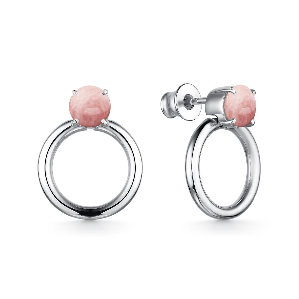 

Серьги-пусеты из серебра с кварцем АЛЬКОР 02-2215_00РК-00, 02-2215_00РК-00