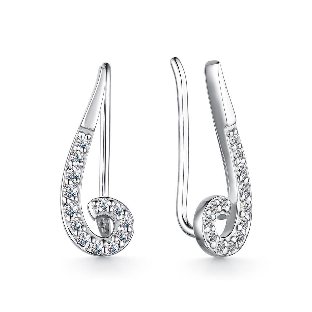 

Серьги из серебра с фианитом АЛЬКОР 02-2655_00КЦ-00, 02-2655_00КЦ-00
