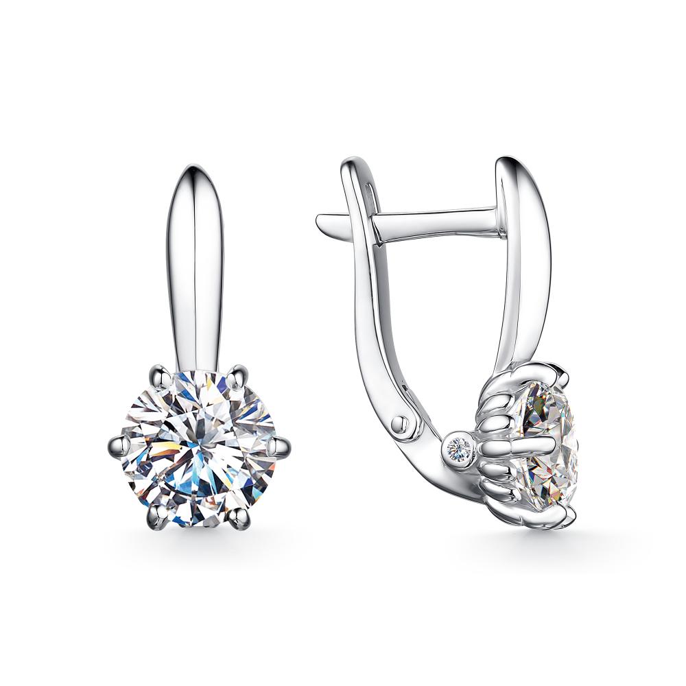 

Серьги из серебра с swarovski АЛЬКОР 02-2536_00СВ-00, 02-2536_00СВ-00