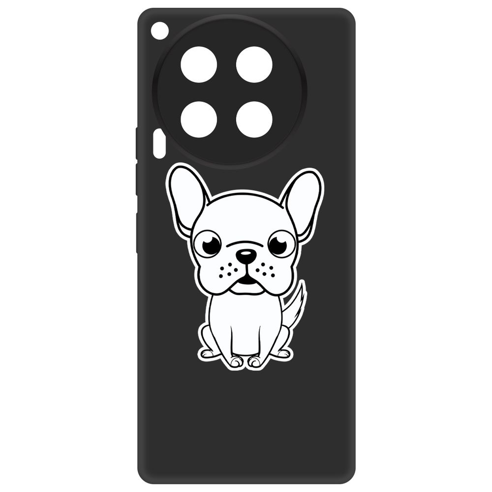 

Чехол-накладка Krutoff Soft Case Черно-белый щенок для TECNO Camon 30 черный