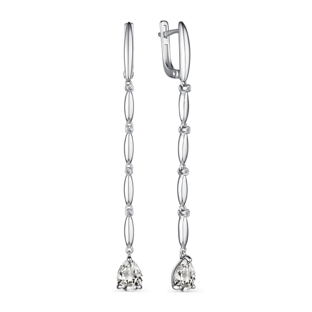 

Серьги из серебра с горным хрусталем АЛЬКОР 02-2170_00ГХ-00, 02-2170_00ГХ-00