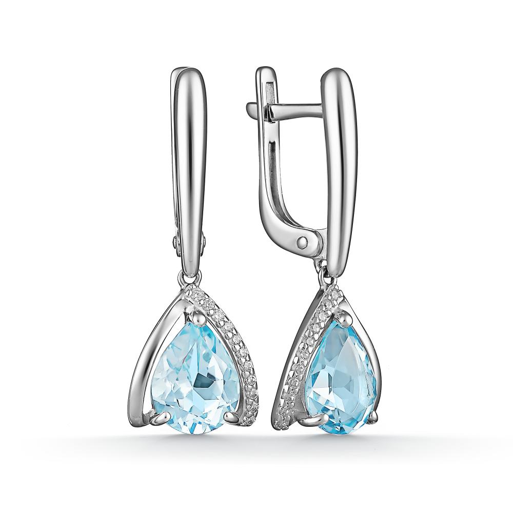 

Серьги из серебра с топазом АЛЬКОР 02-2212_00ТБ-00, 02-2212_00ТБ-00