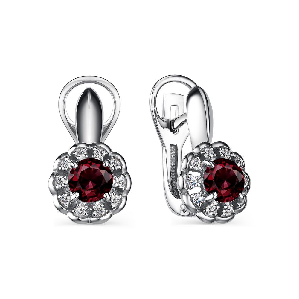 

Серьги из серебра с гранатом АЛЬКОР 02-2163_00ГР-00, 02-2163_00ГР-00