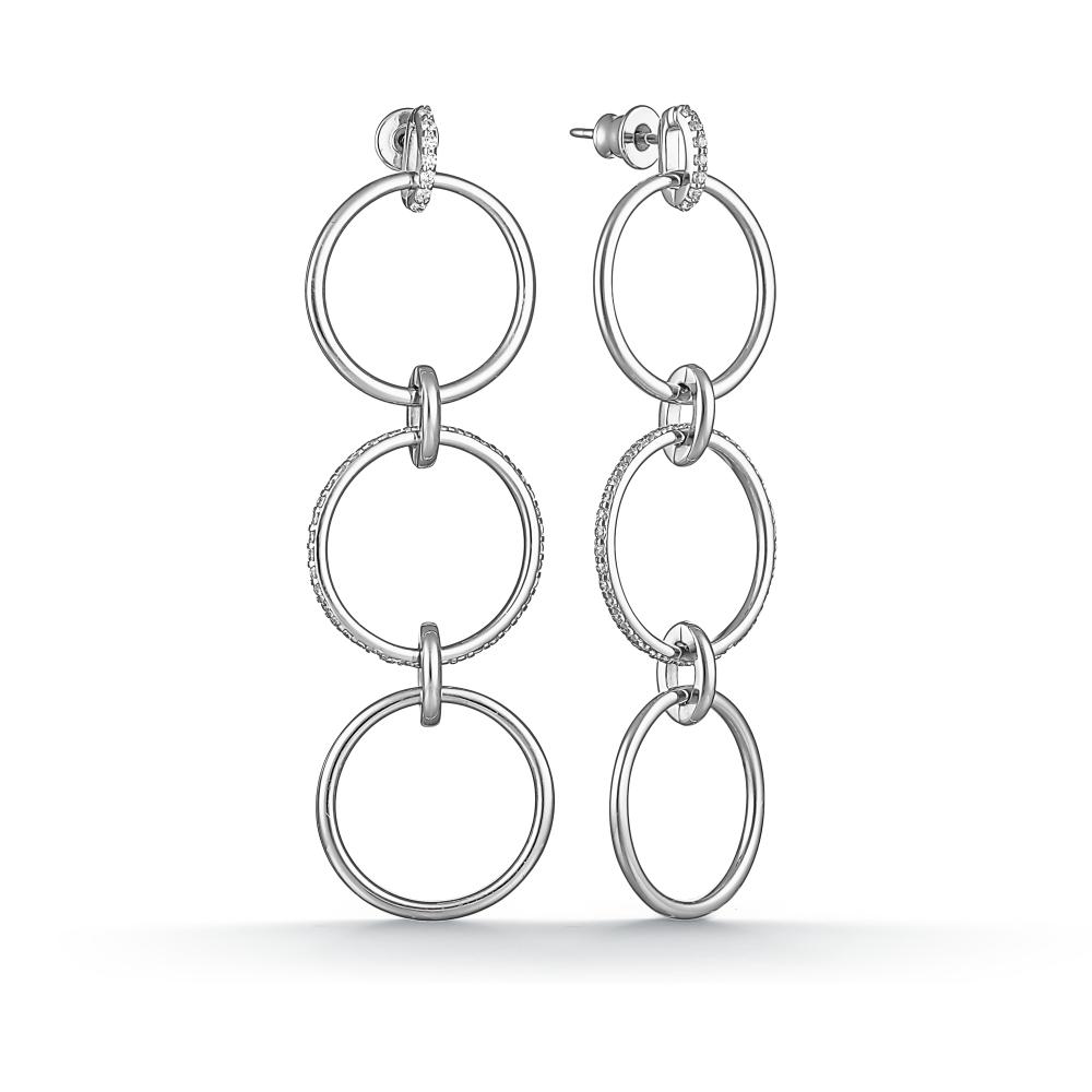 

Серьги из серебра с фианитом АЛЬКОР 02-2009_00КЦ-00, 02-2009_00КЦ-00