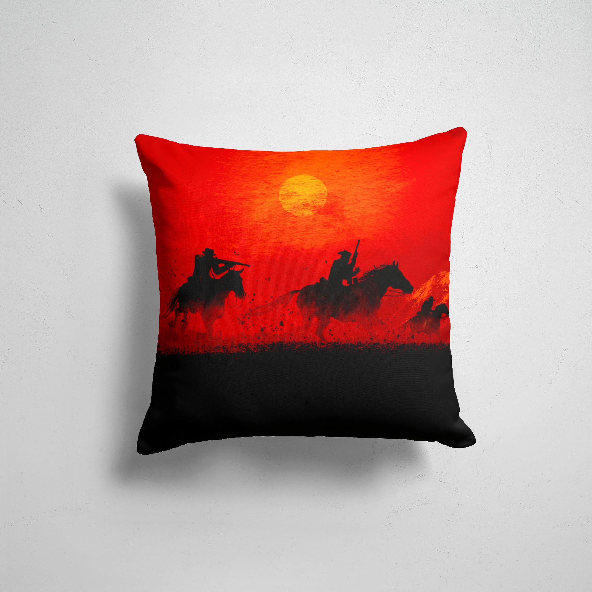 

Подушка декоративная 45х45см Геймерам Red Dead Redemption RDR2 Online Battle, Разноцветный