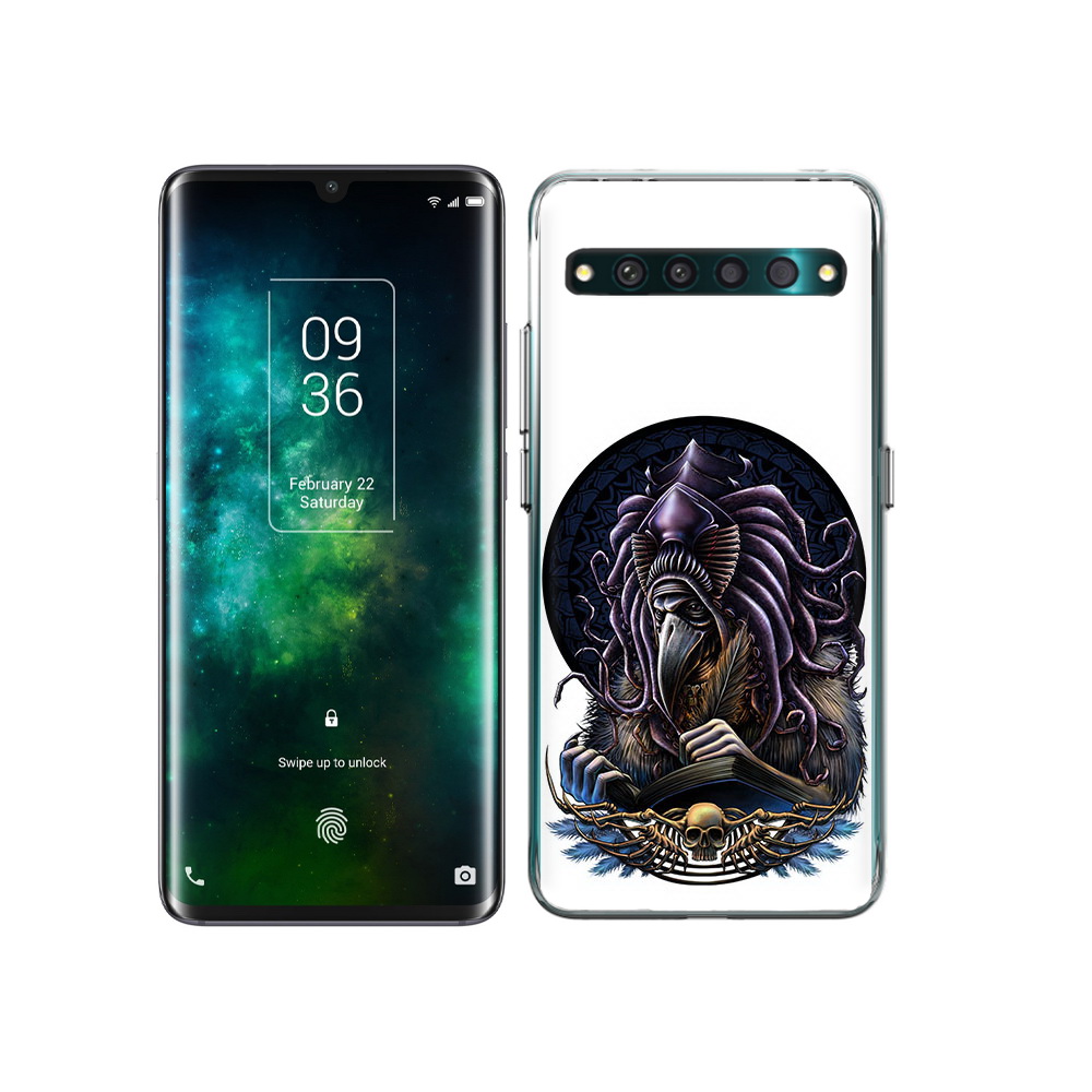 

Чехол MyPads Tocco для TCL 10 Pro умный ворон, Прозрачный, Tocco