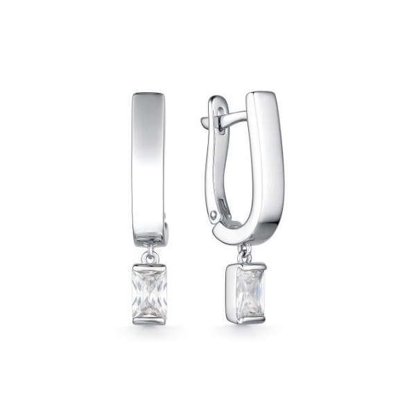 

Серьги из серебра с фианитом АЛЬКОР 02-2227_00КЦ-00, 02-2227_00КЦ-00