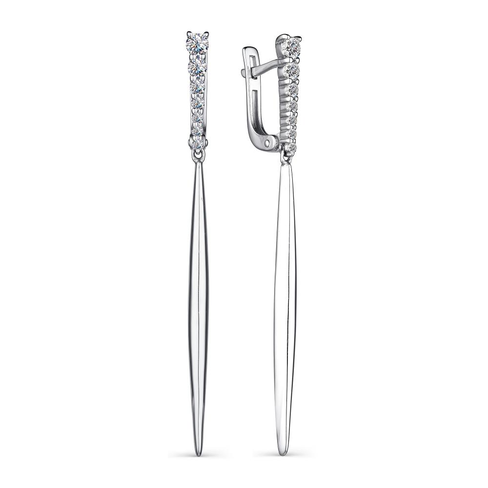 

Серьги из серебра с фианитом АЛЬКОР 02-2164_00КЦ-00, 02-2164_00КЦ-00