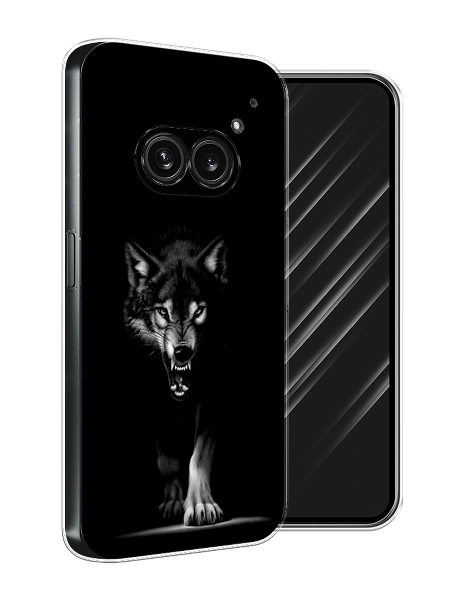 

Чехол Awog на Nothing Phone 2a "Волк выходит из ночи", Серый;черный;белый, 3300350-1