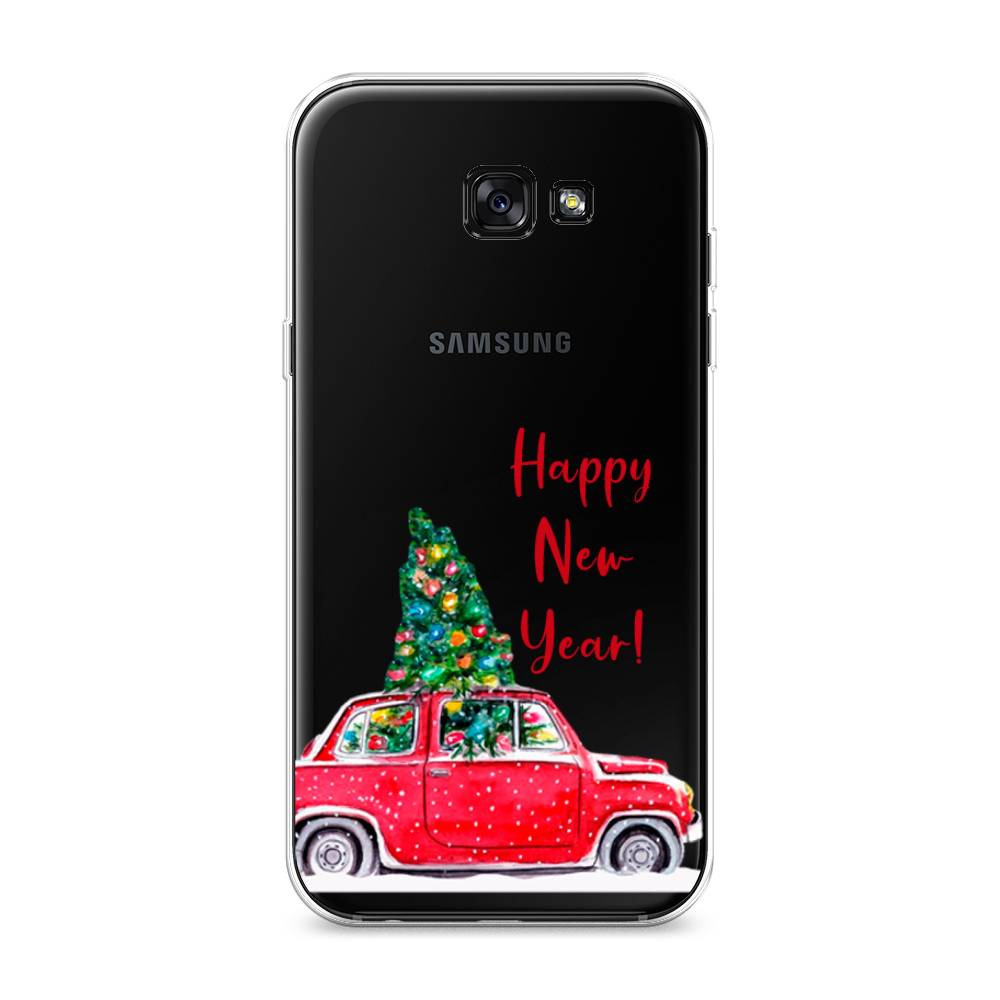 

Чехол на Samsung Galaxy A7 2017 "Happy New Year", Красный;зеленый, 20950-5
